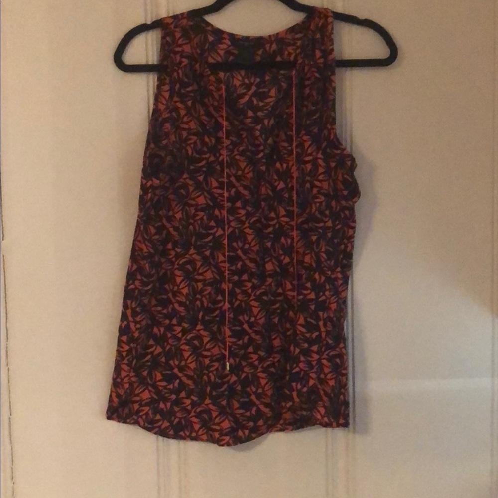 Ann Taylor Sleeveless Print Blouse